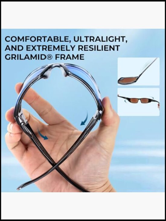Polarized Wrap Sport Fishing Sunglasses with PuriVex Lens Coating main image 5